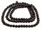 The Bead Chest Dark Brown Rudraksha Mala Prayer Beads: Premium Authentic Nepalese Wood Rosary for Meditation and Chanting, 10mm Full Strand